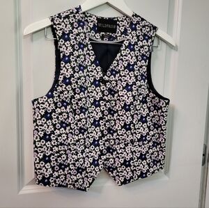 Wildfang Floral Vest XS Unworn